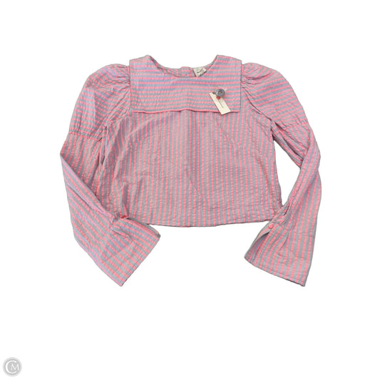 Top Long Sleeve By Maeve In Striped Pattern, Size: S