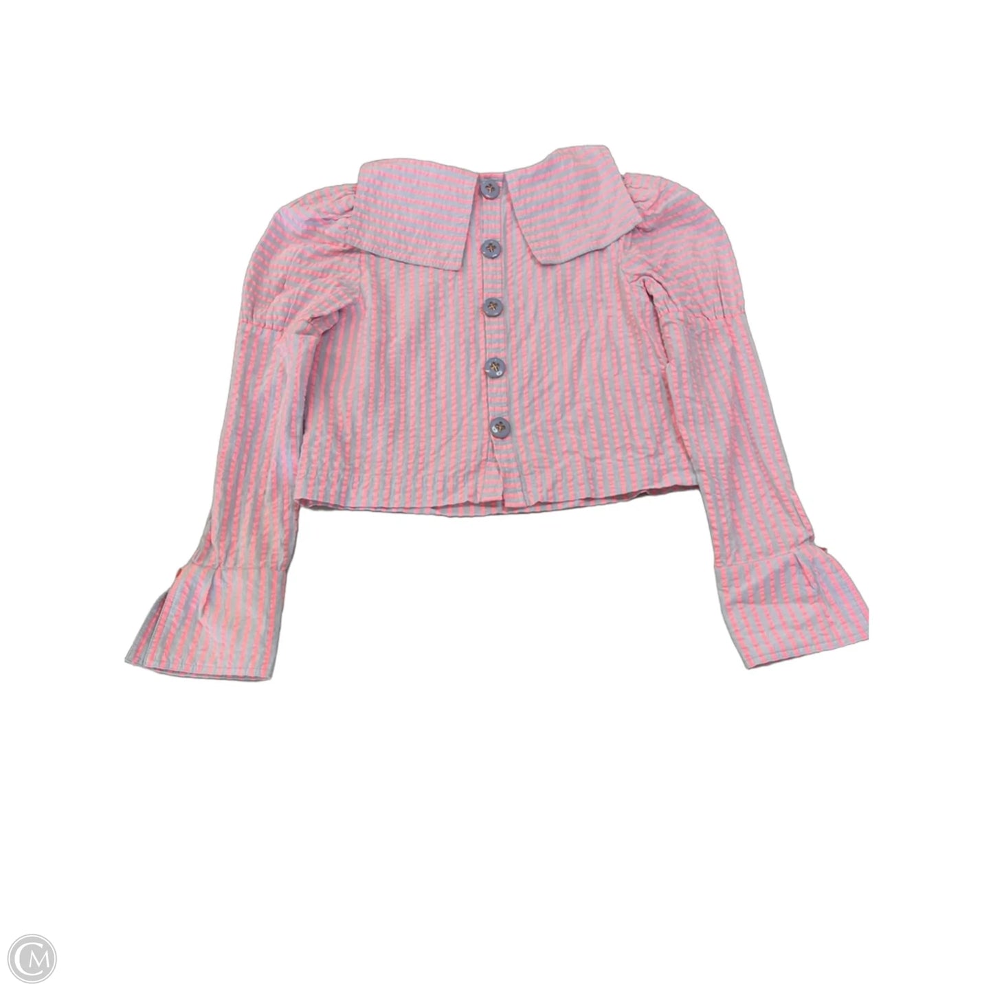 Top Long Sleeve By Maeve In Striped Pattern, Size: S