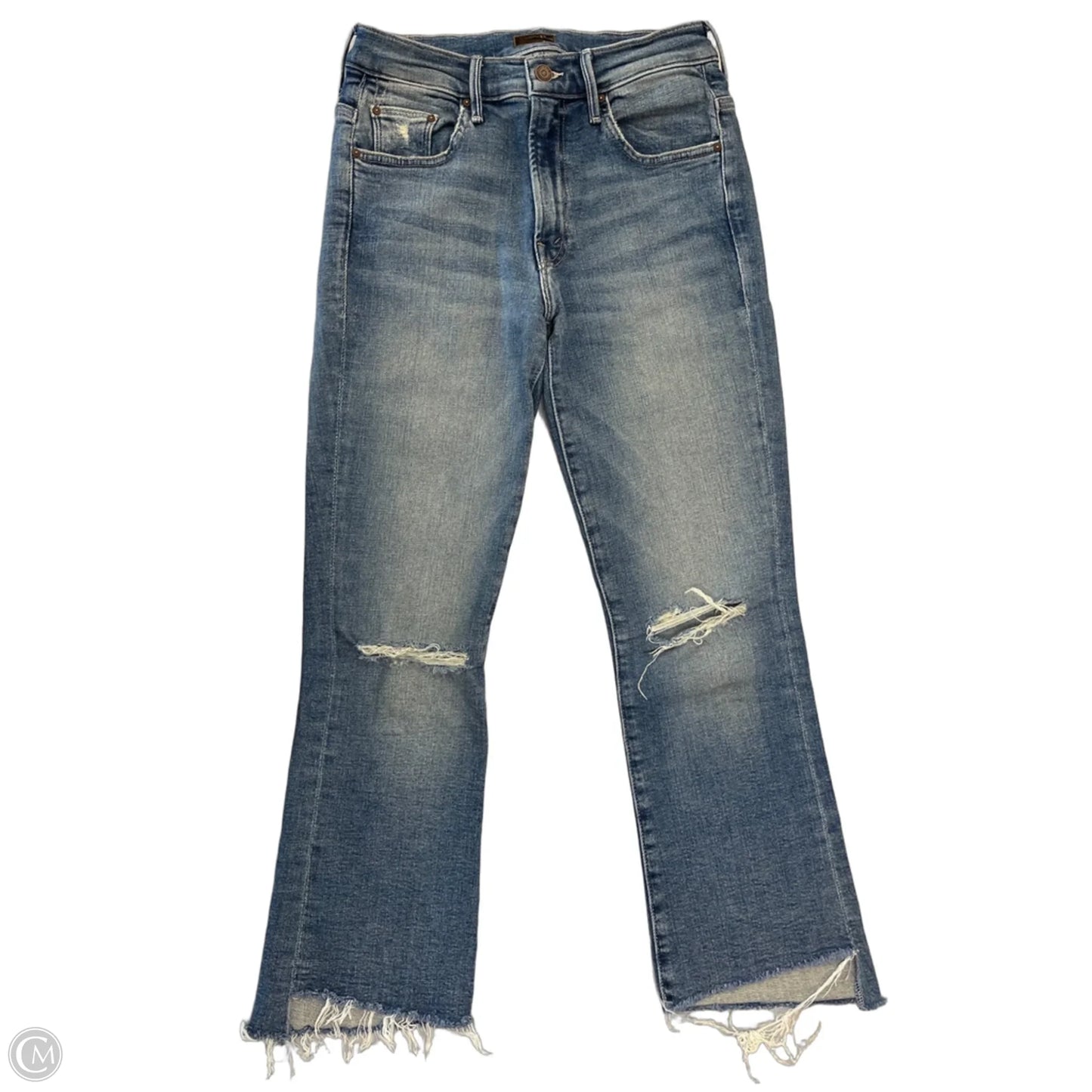 Jeans Cropped By Mother In Blue Denim, Size: 2