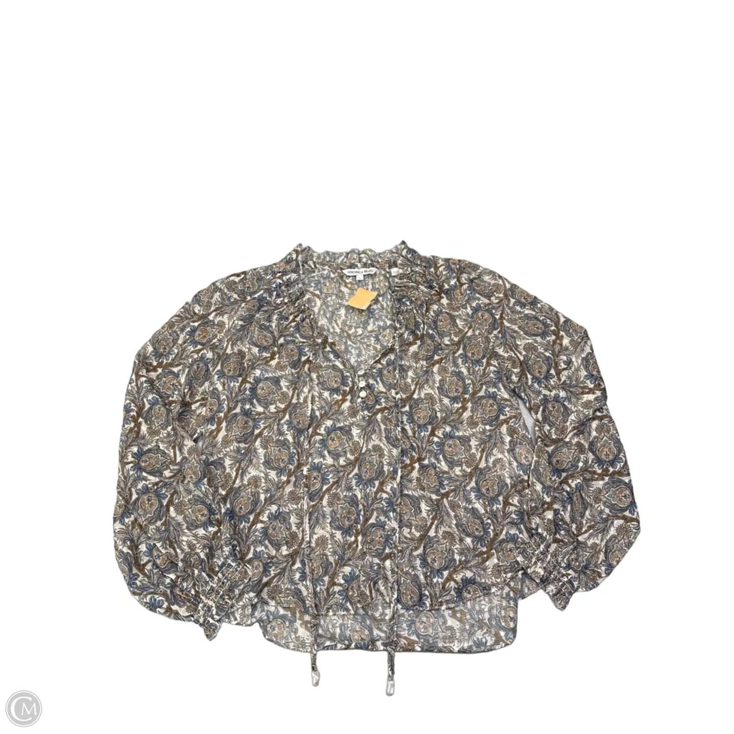 Top Long Sleeve By Veronica Beard In Paisley Print, Size: S