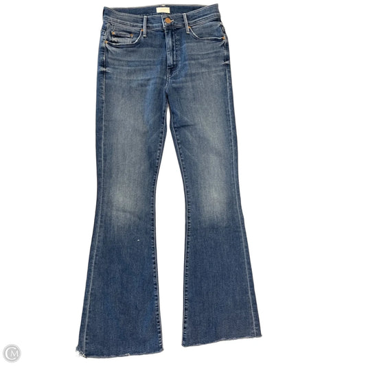 Jeans Flared By Mother In Blue Denim, Size: 4