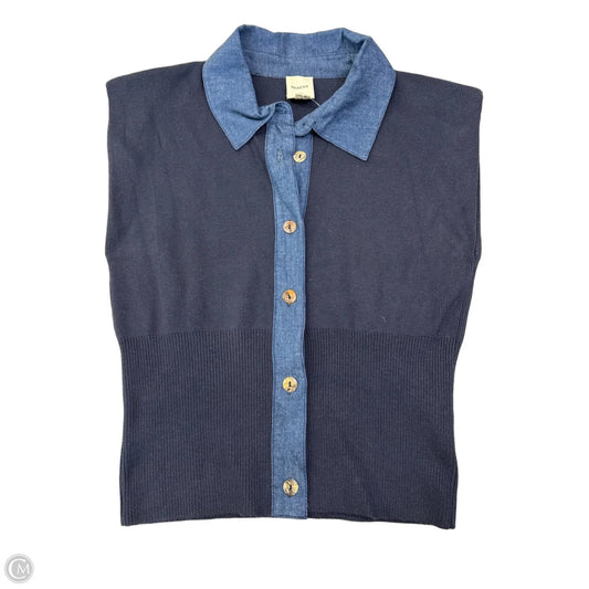 Top Sleeveless By Maeve In Navy, Size: S