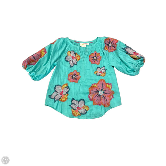 Top Short Sleeve By Maeve In Floral Print, Size: Xs