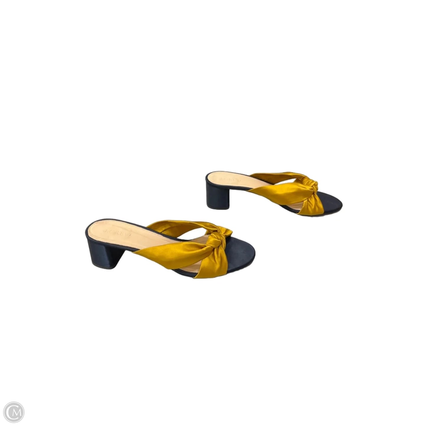 Sandals Heels Block By J. Crew In Yellow, Size: 8