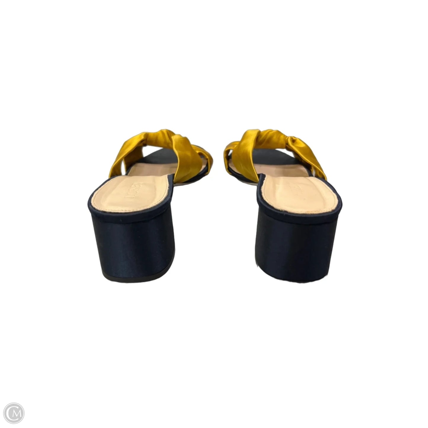 Sandals Heels Block By J. Crew In Yellow, Size: 8