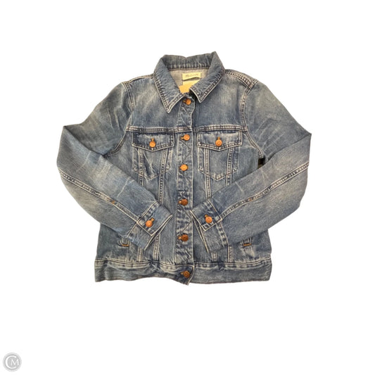 Jacket Denim By Madewell In Blue Denim, Size: L