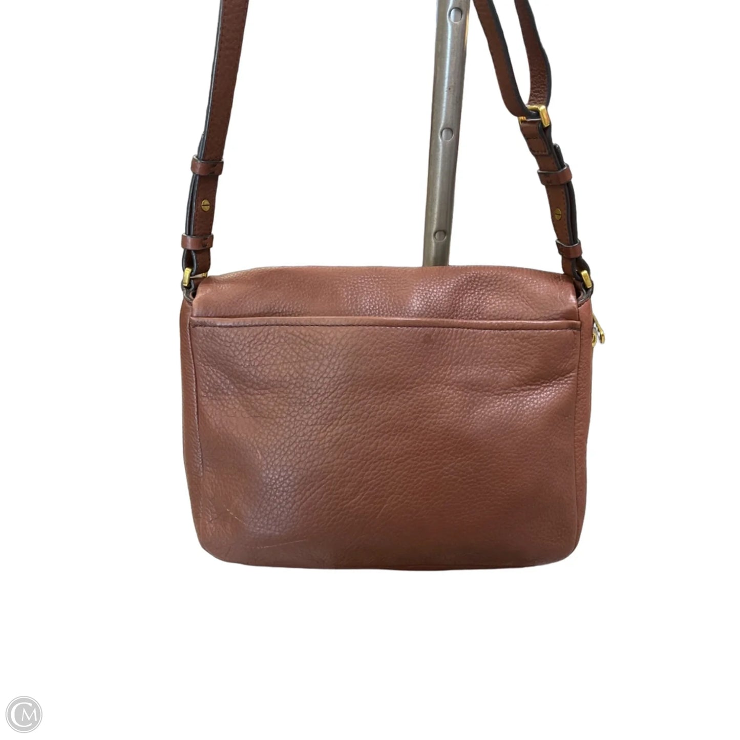 Crossbody Leather By Fossil, Size: Medium