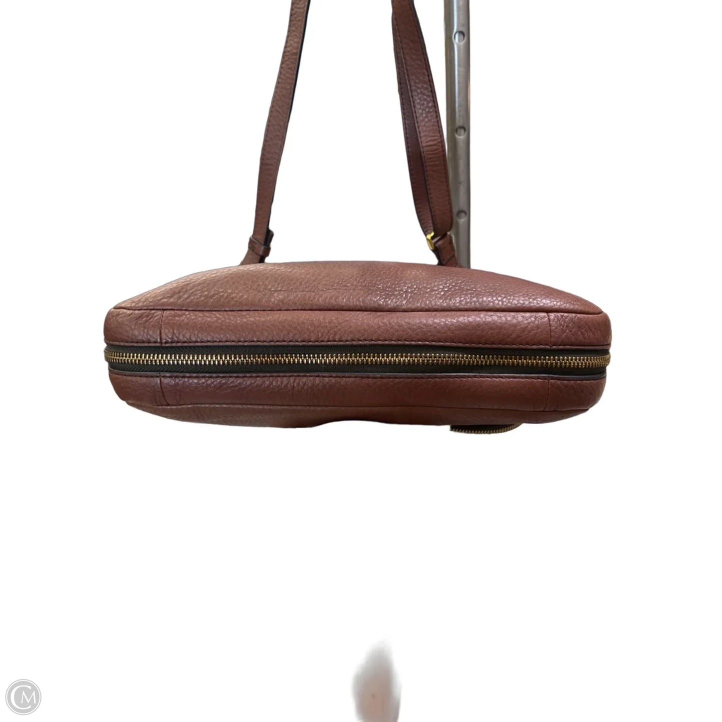 Crossbody Leather By Fossil, Size: Medium