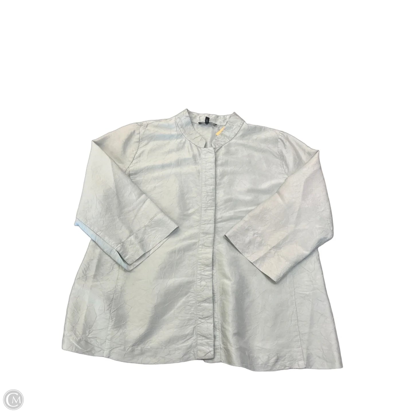 Top 3/4 Sleeve By Eileen Fisher In Green, Size: S