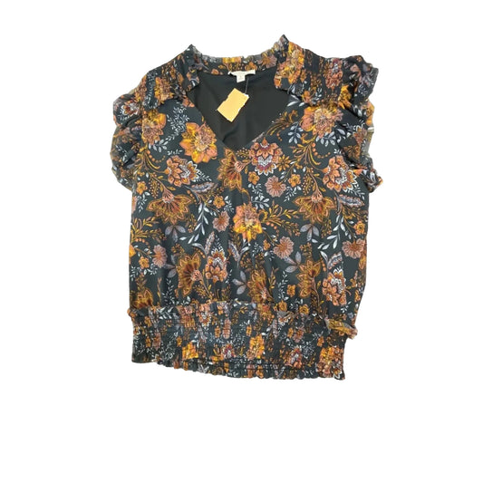 Top Sleeveless By Evereve In Floral Print, Size: Xl