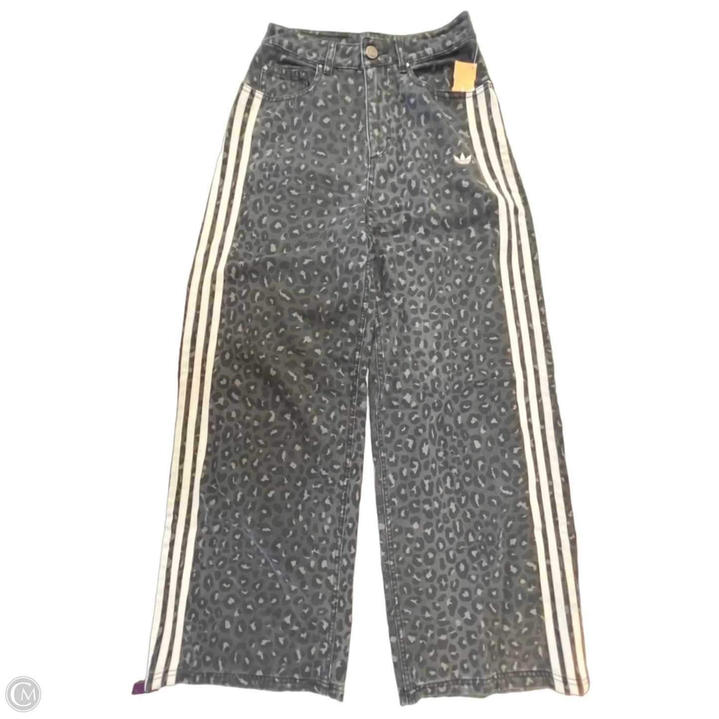 Jeans Wide Leg By Adidas In Animal Print, Size: 0