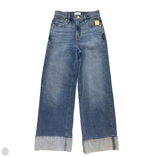 Jeans Wide Leg By Evereve In Blue Denim, Size: 4