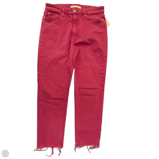 Jeans Straight By Joes Jeans In Red Denim, Size: 10