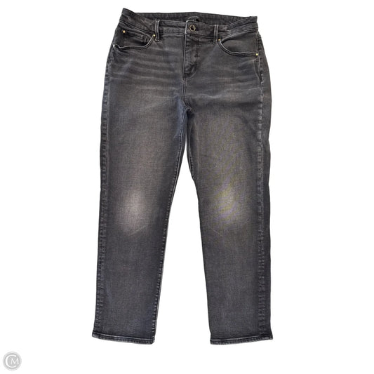 Jeans Straight By Ann Taylor In Black Denim, Size: 10