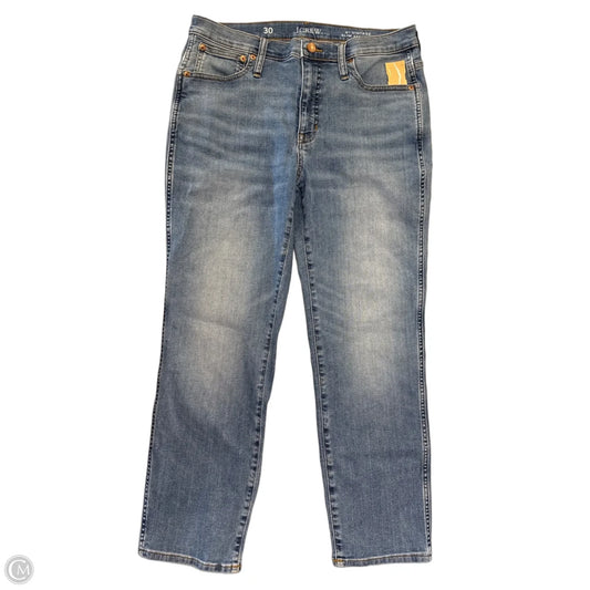 Jeans Straight By J. Crew In Blue Denim, Size: 10