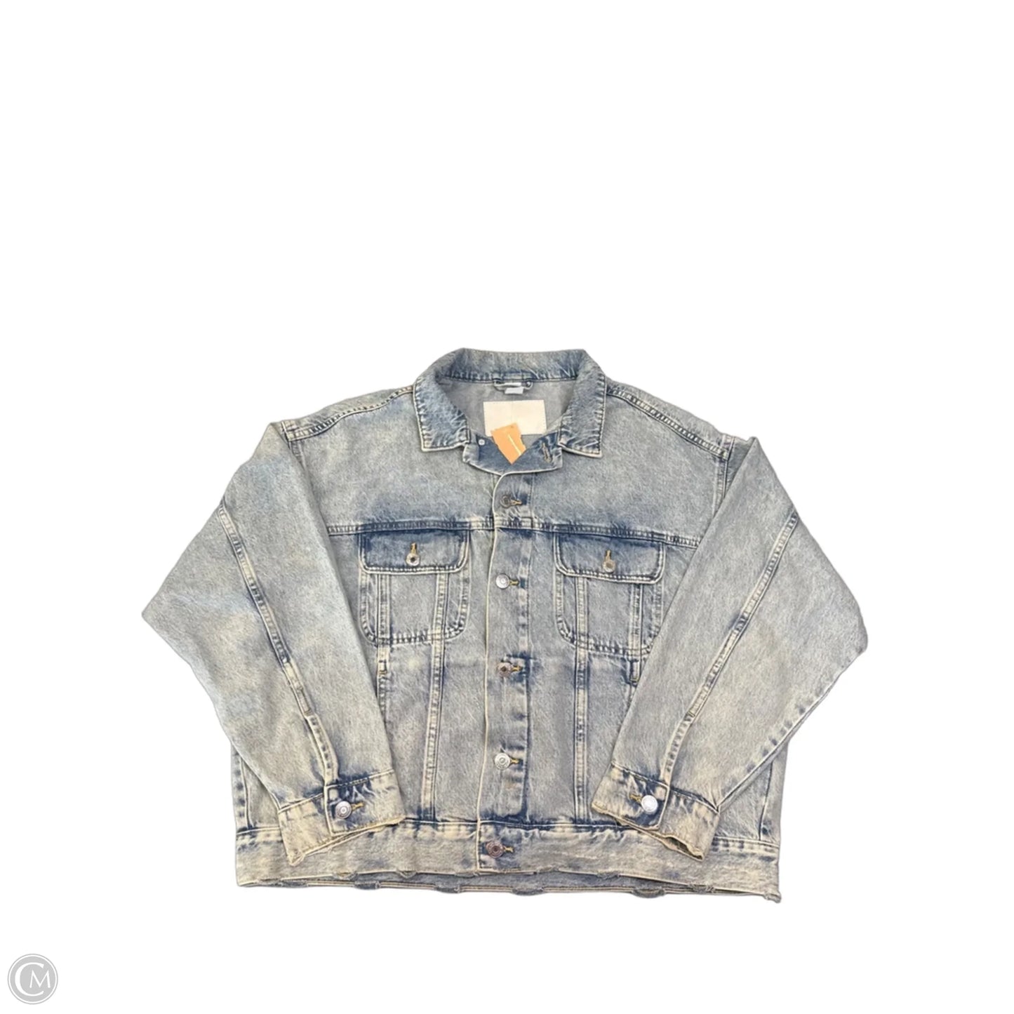 Jacket Denim By Clothes Mentor In Blue Denim, Size: M