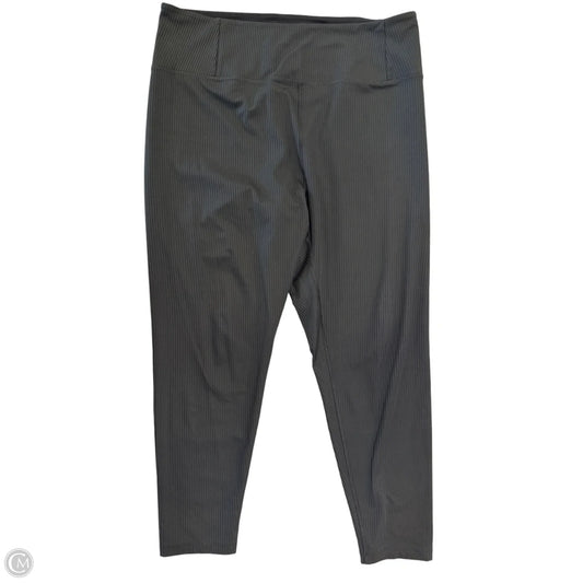 Athletic Leggings By Girlfriend Collective In Grey, Size: Xxl