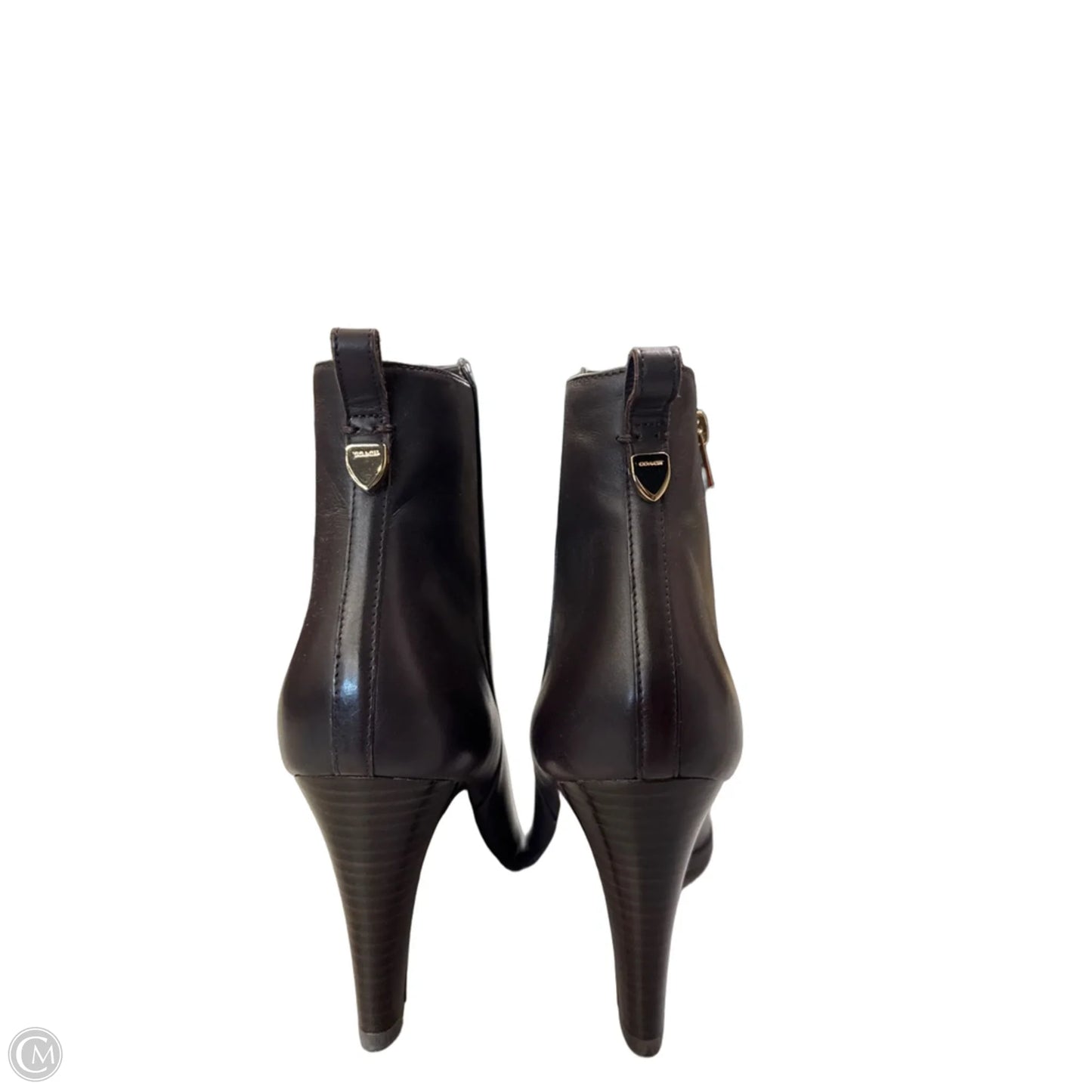 Boots Designer By Coach In Brown, Size: 8.5