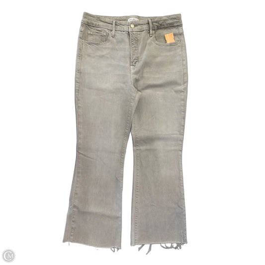 Jeans Boot Cut By Good American In Grey Denim, Size: 12
