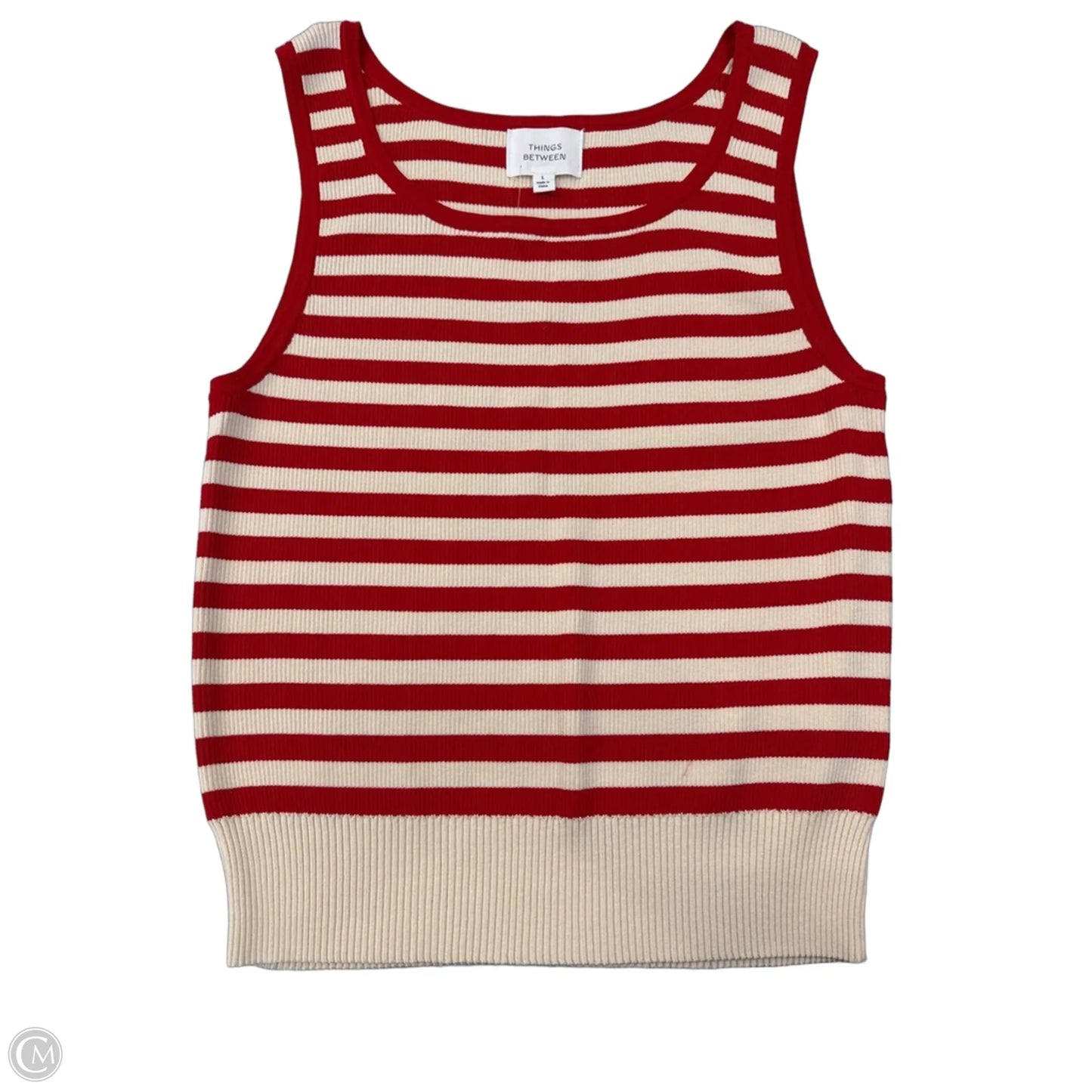 Tank Top By Cmb In Striped Pattern, Size: L