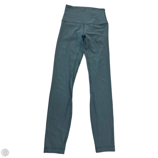 Athletic Leggings By Lululemon In Teal, Size: Xs