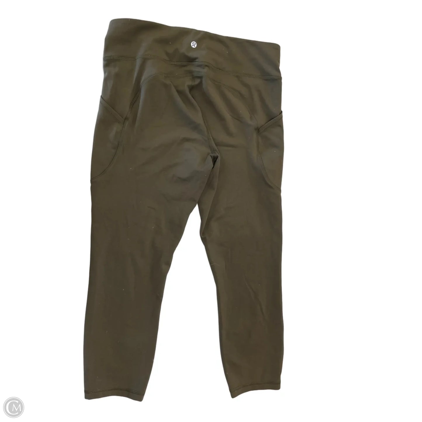 Athletic Leggings By Lululemon In Green, Size: L