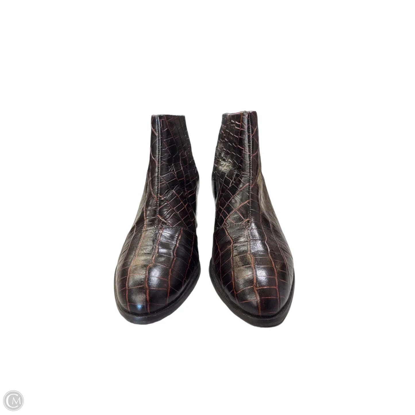 Boots Ankle Heels By Seychelles In Brown, Size: 8.5