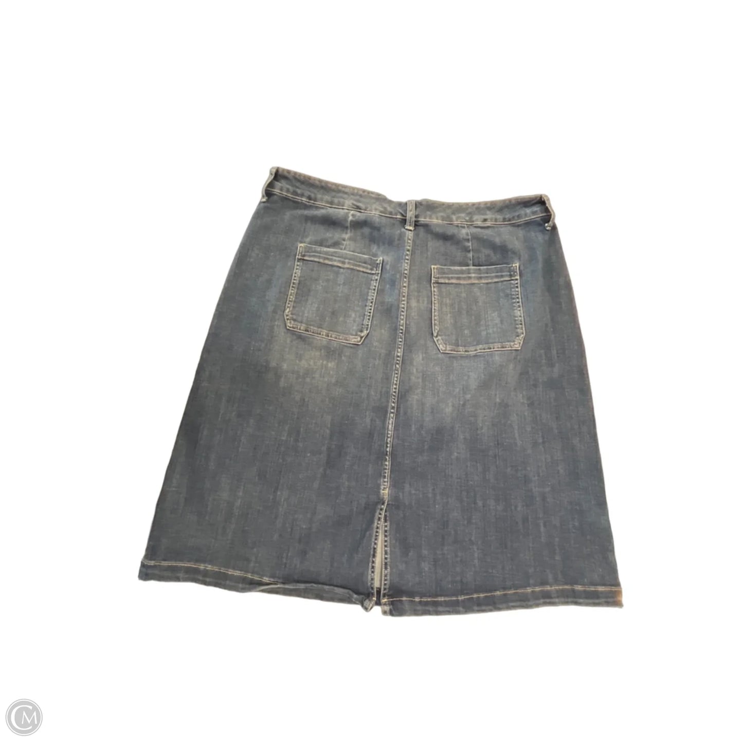 Skirt Midi By St Johns Bay In Blue Denim, Size: 2x