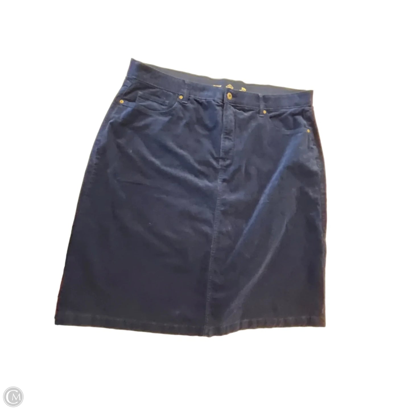 Skirt Midi By St Johns Bay In Navy, Size: 2x