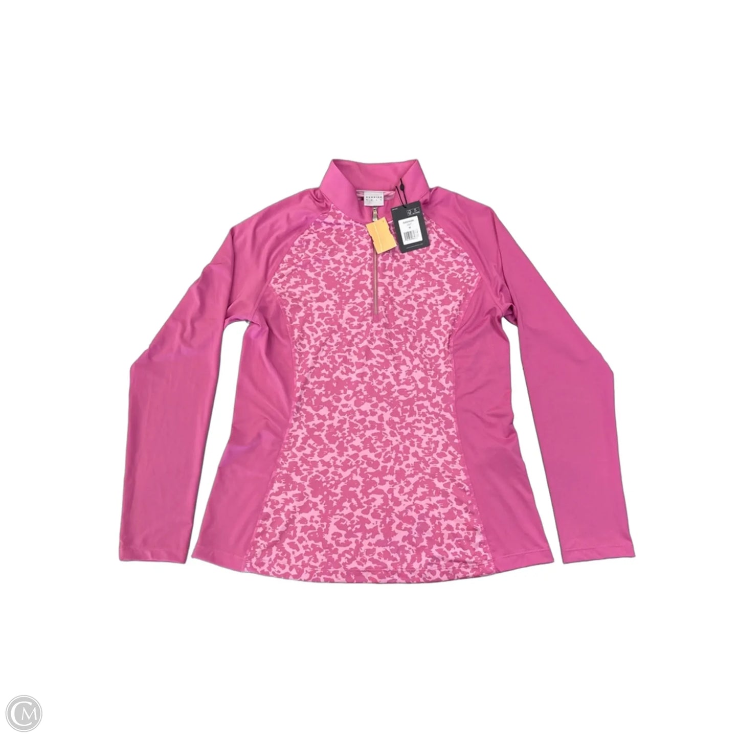 Athletic Top Long Sleeve Collar By Clothes Mentor In Pink, Size: M