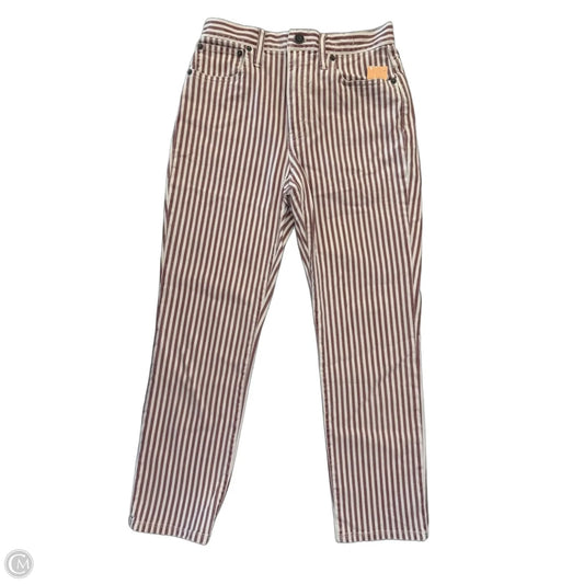 Jeans Boyfriend By Madewell In Striped Pattern, Size: 0