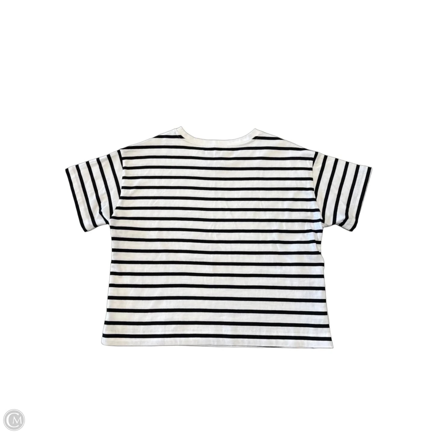 Top Short Sleeve By Loft In Striped Pattern, Size: S