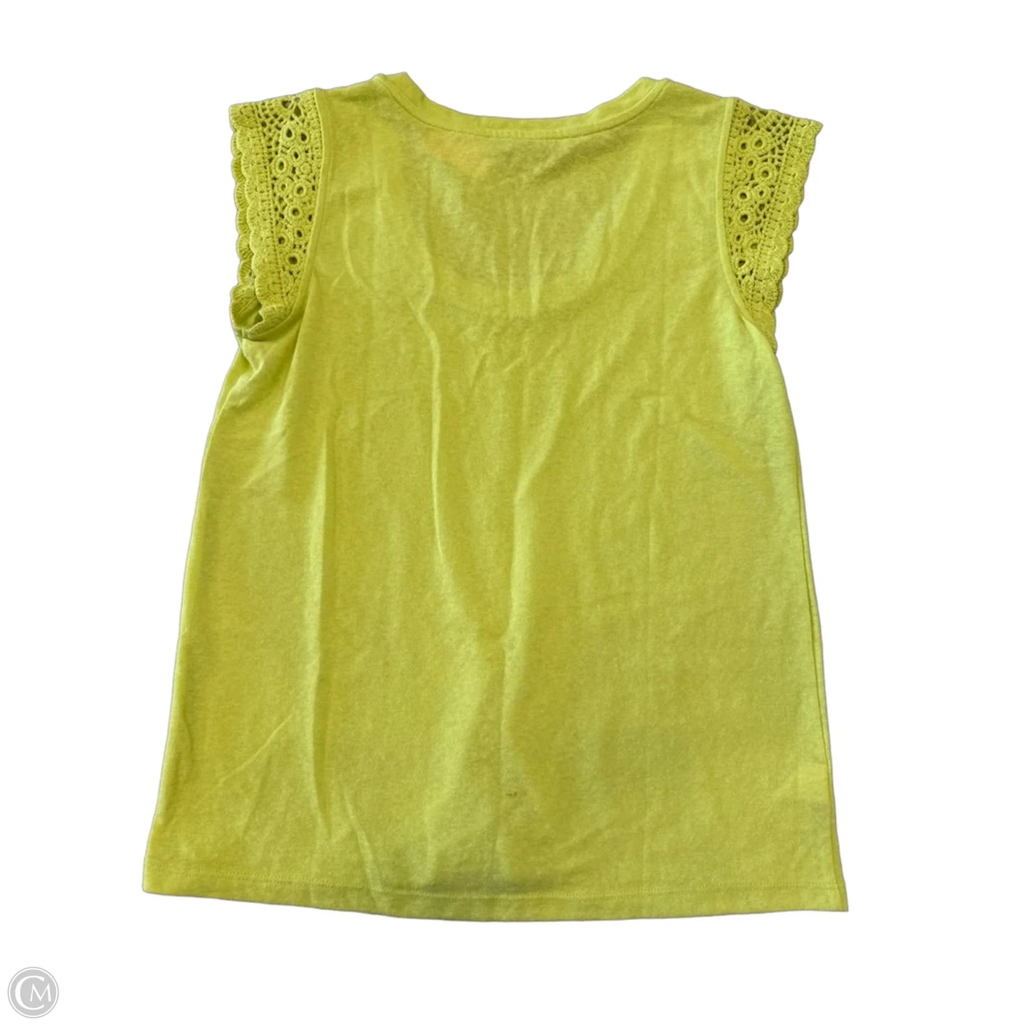 Top Sleeveless By Loft In Chartreuse, Size: S