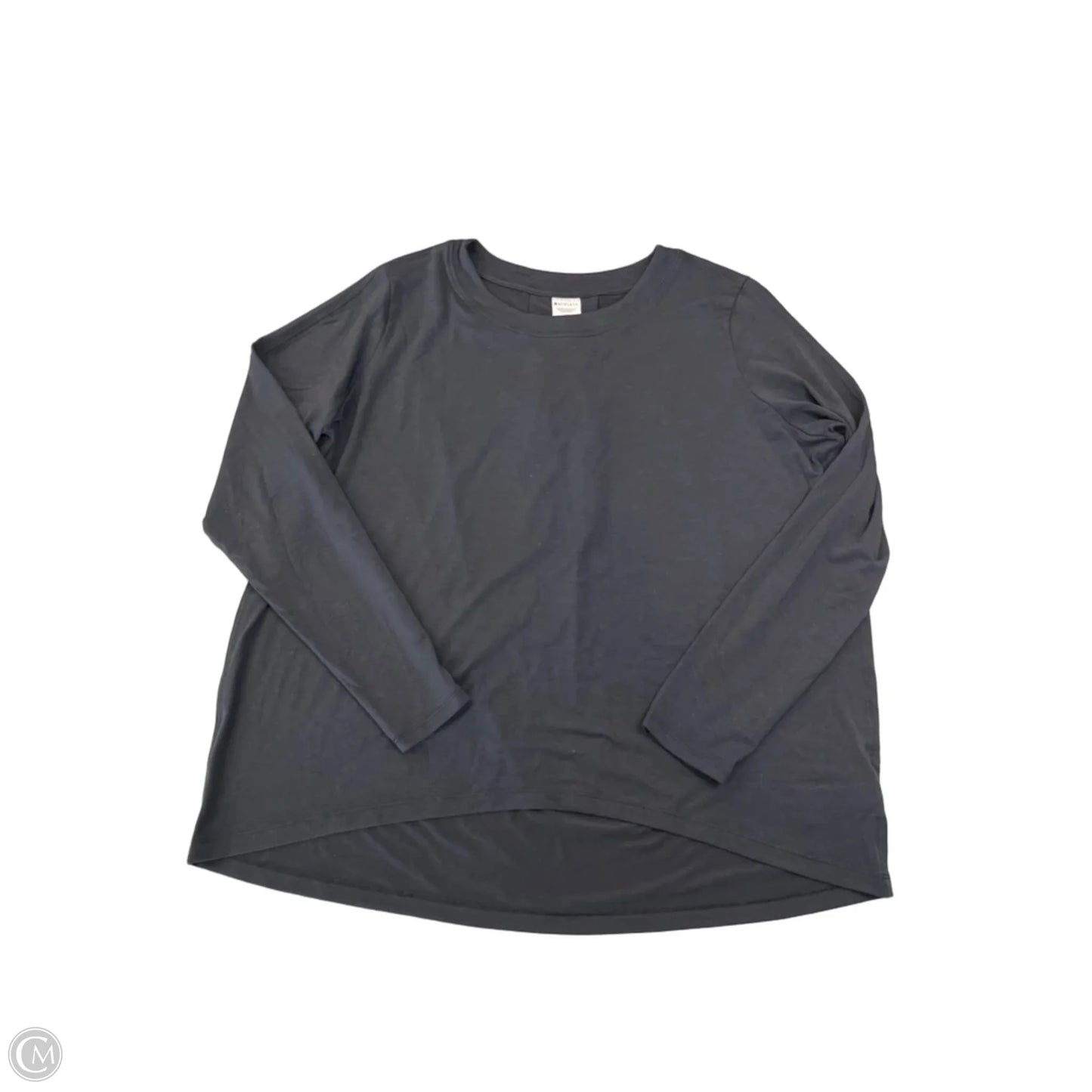 Athletic Top Long Sleeve Collar By Athleta In Black, Size: M
