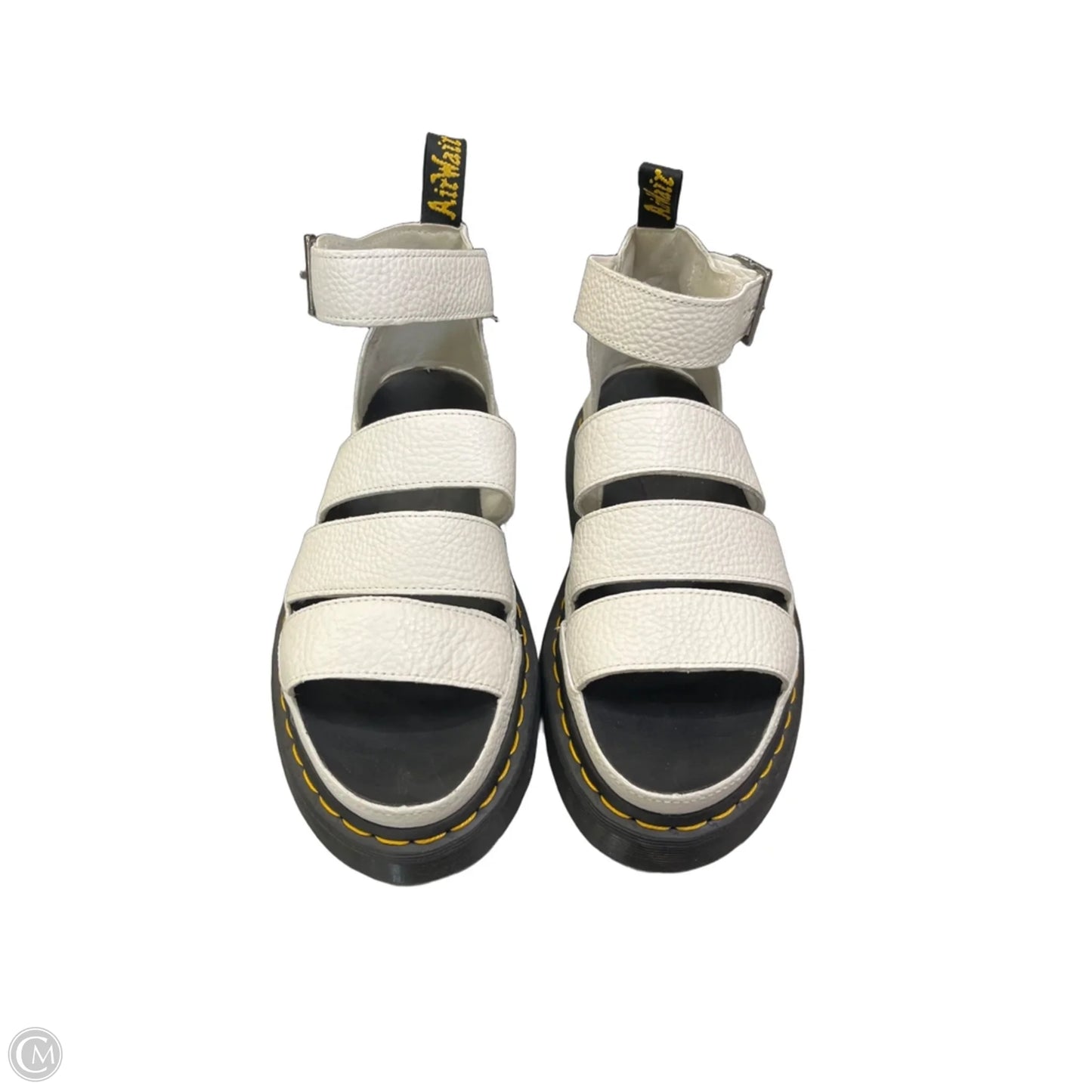 Sandals Heels Platform By Dr Martens In White, Size: 9