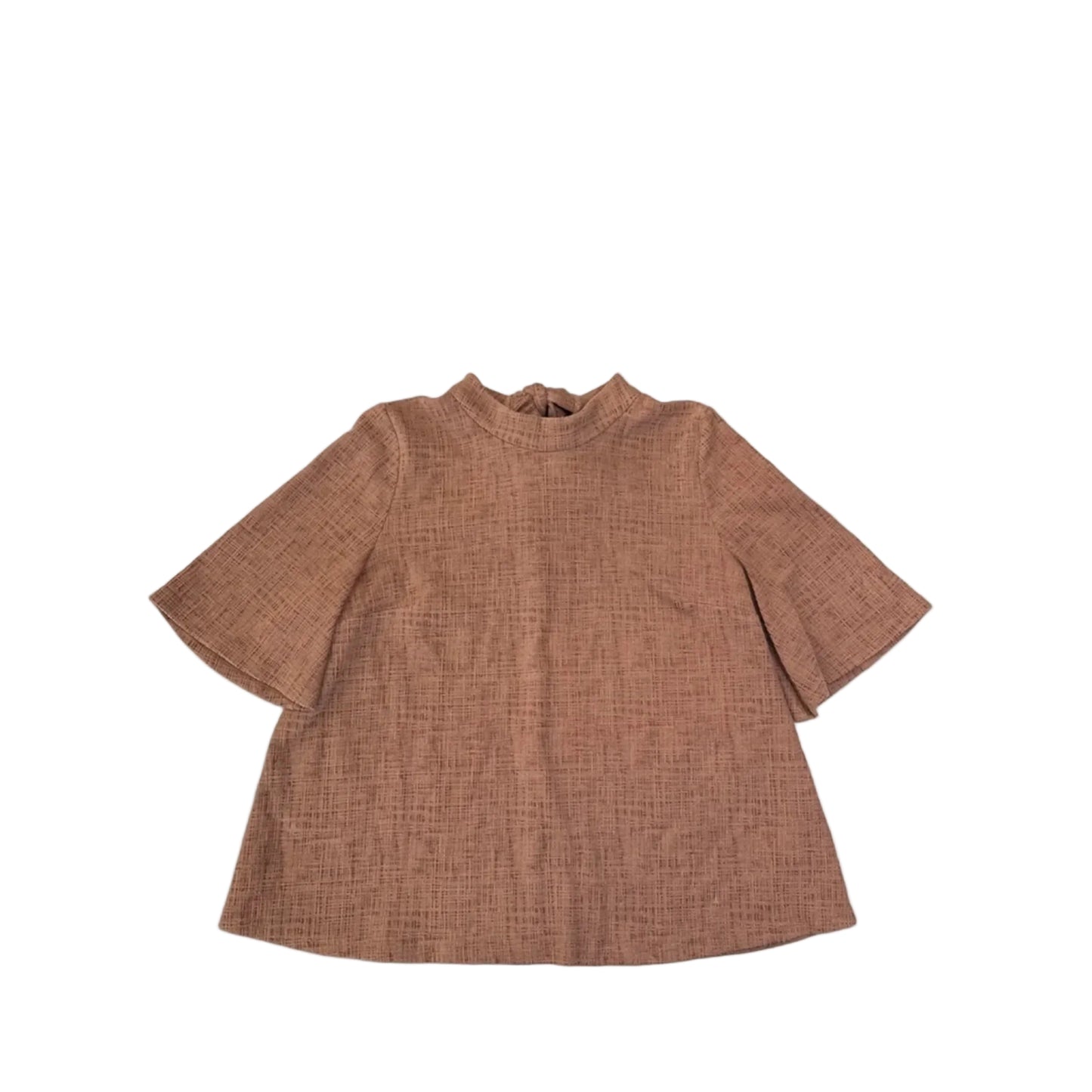 Top Short Sleeve By Current Air In Brown, Size: M