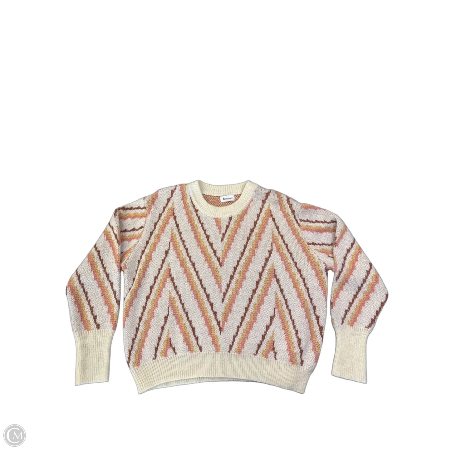 Sweater By &merci In Orange & Pink, Size: M