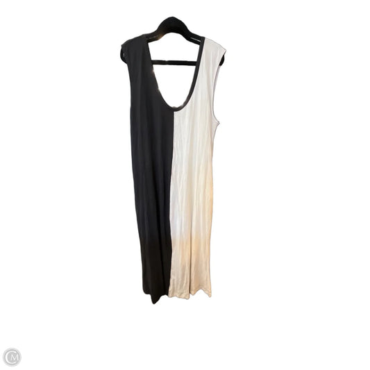 Dress Casual Maxi By Free People In Black & White, Size: Xl