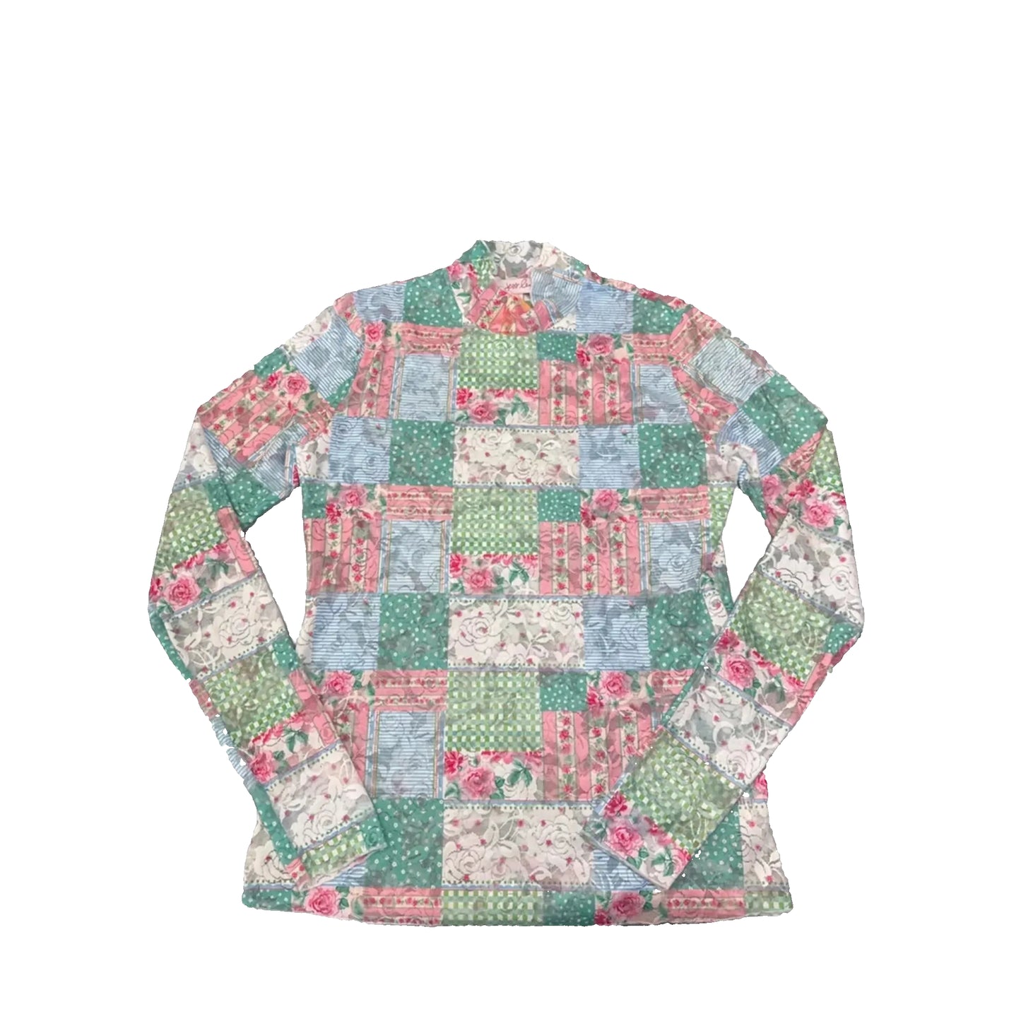 Top Long Sleeve By Jess Lea In Floral Print, Size: Xxl