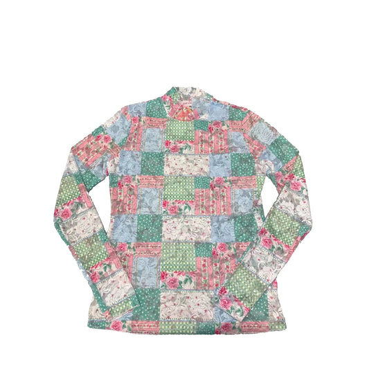 Top Long Sleeve By Jess Lea In Floral Print, Size: Xxl