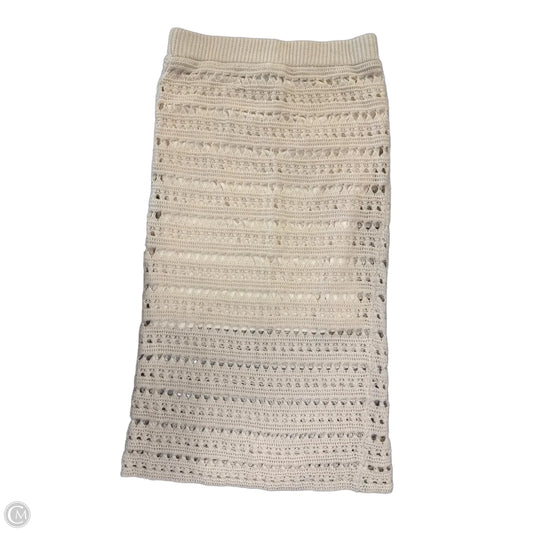 Skirt Midi By Blu Pepper In Cream, Size: M