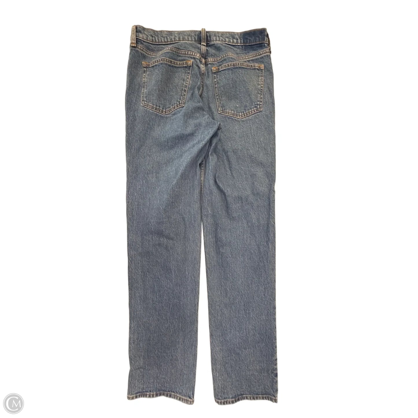 Jeans Straight By Abercrombie And Fitch In Blue Denim, Size: 8l
