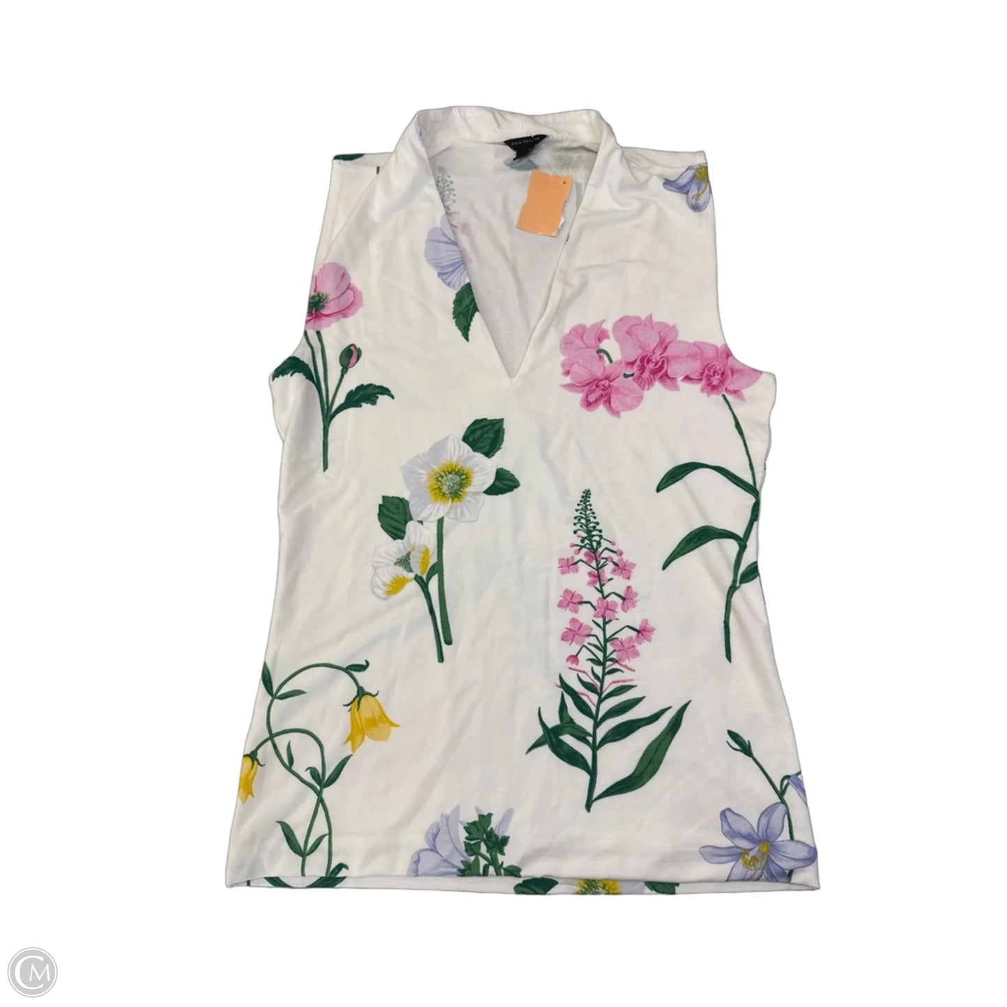 Top Sleeveless By Ann Taylor In Floral Print, Size: S