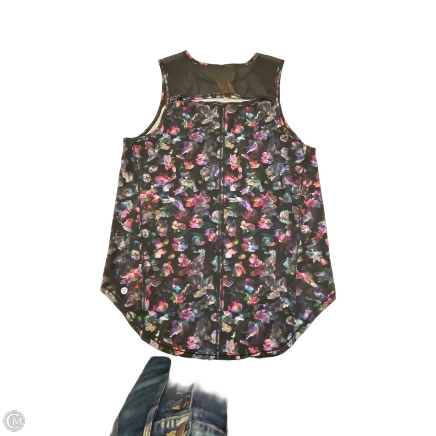Athletic Tank Top By Lululemon In Floral Print, Size: Xl