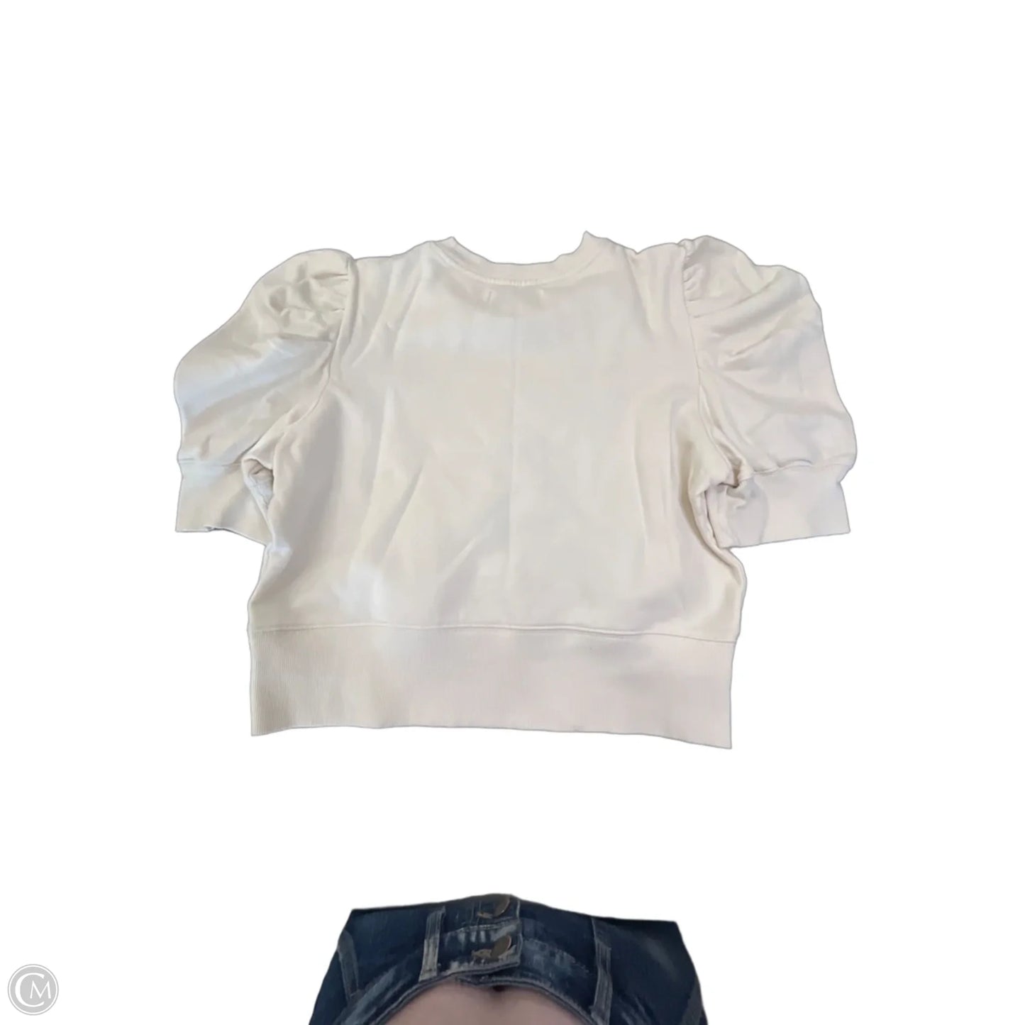 Top Short Sleeve By Cma In Cream, Size: L