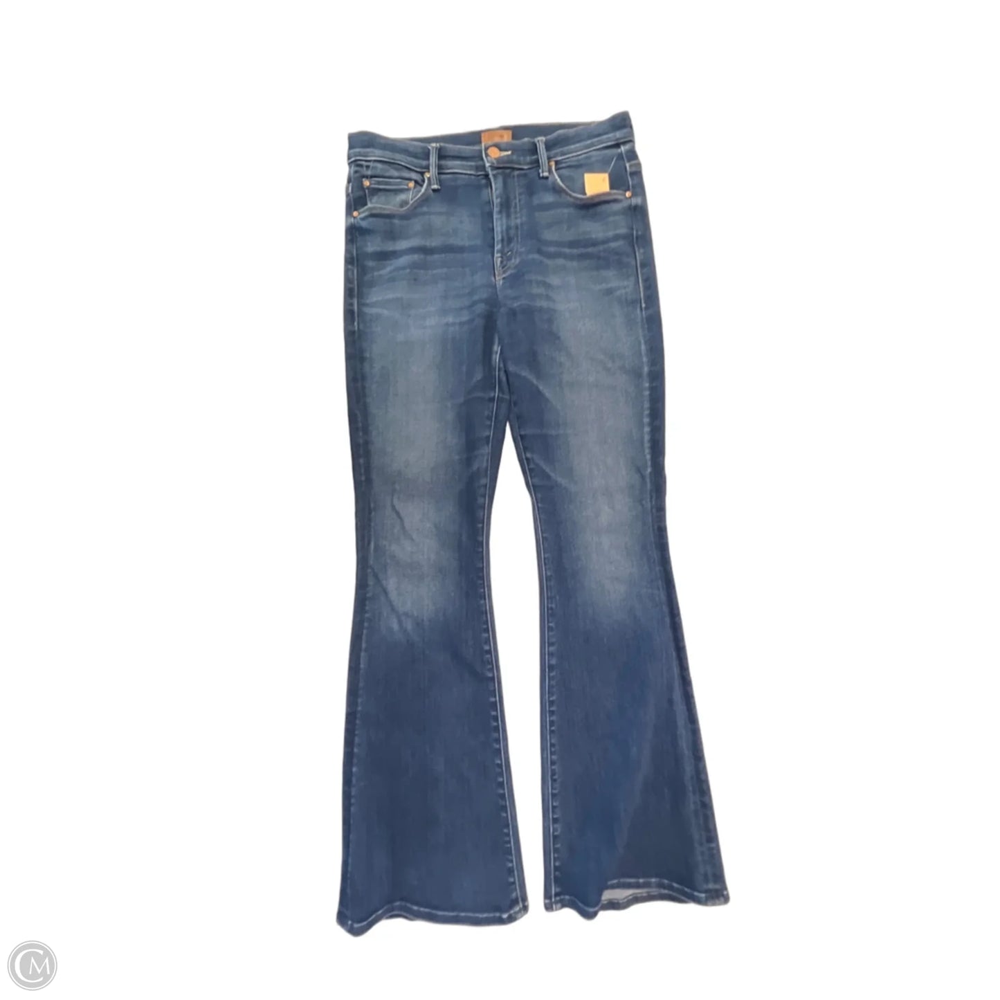 Jeans Flared By Mother In Blue Denim, Size: 8