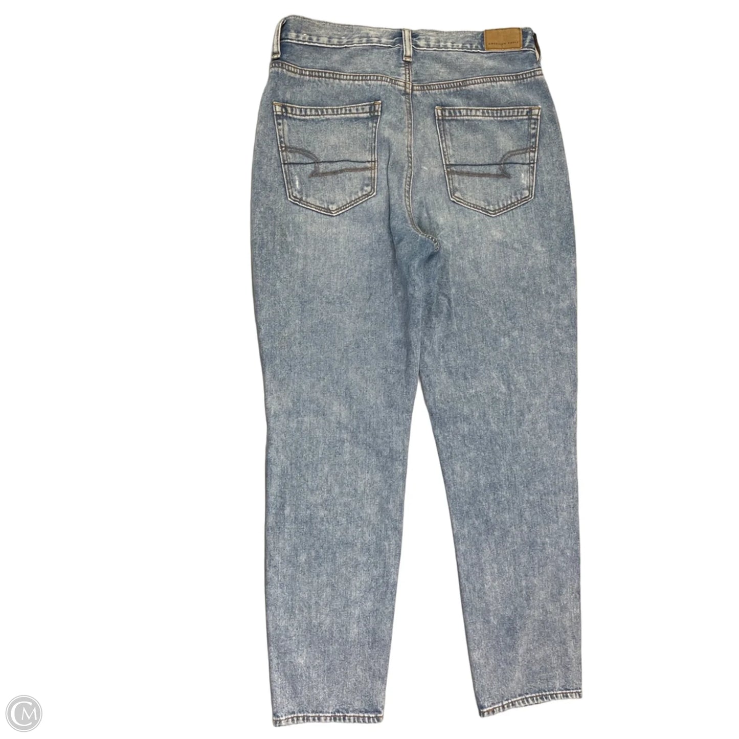 Jeans Boyfriend By American Eagle In Blue Denim, Size: 4