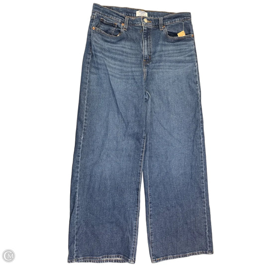 Jeans Wide Leg By Denizen By Levis In Blue Denim, Size: 8