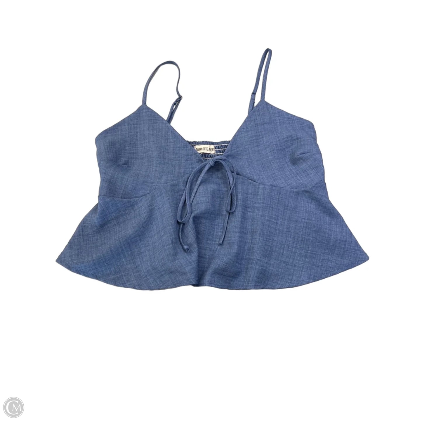 Top Sleeveless By Charlotte Avery In Blue, Size: L
