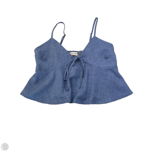 Top Sleeveless By Charlotte Avery In Blue, Size: L